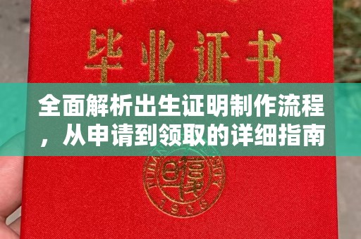 桓仁全面解析出生证明制作流程，从申请到领取的详细指南