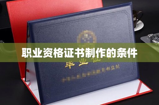 桓仁职业资格证书制作的条件