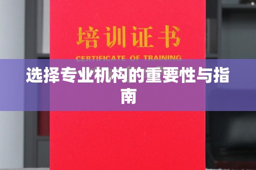 桓仁选择专业机构的重要性与指南
